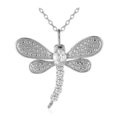Collar en plata con Topacio blanco