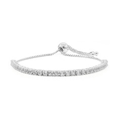 Brazalete en plata con Topacio blanco