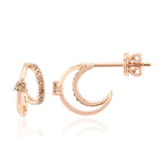 Pendientes en oro con Diamante rosa de Francia de Argyle SI1