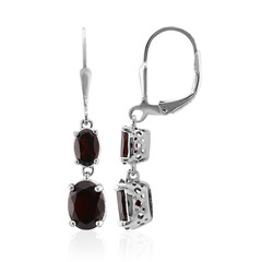 Pendientes en plata con Granate