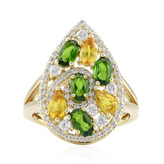 Anillo en oro con Zafiro Ceylon amarillo (Adela Gold)