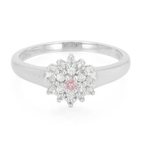 Anillo en plata con Zafiro Padparadscha
