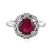 Anillo en plata con Rubí de Madagascar