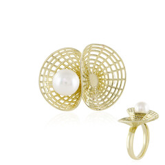 Anillo en oro con Perla Freshwater (Ornaments by de Melo)