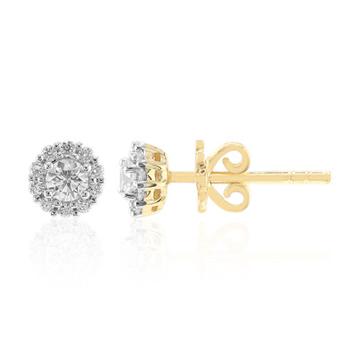 Pendientes en oro con Diamante VVS1 (G) (Annette)