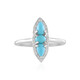 Anillo en plata con Turquesa bella durmiente