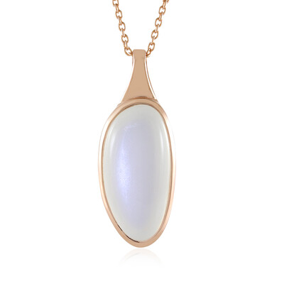 Collar en plata con Piedra de Luna blanca (KM by Juwelo)