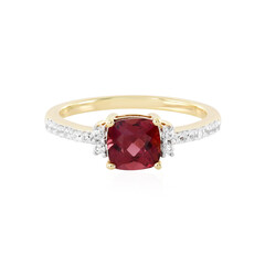 Anillo en plata con Granate de Malawi
