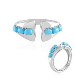 Anillo en plata con Turquesa bella durmiente (de Melo)