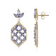 Pendientes en plata con Tanzanita