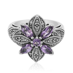 Anillo en plata con Amatista