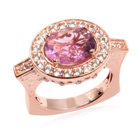 Anillo en plata con Fluorita rosa (Dallas Prince Designs)