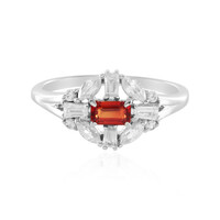 Anillo en plata con Rubí de Tanzania