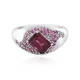 Anillo en plata con Rodolita (de Melo)