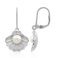 Pendientes en plata con Perla Freshwater (TPC)