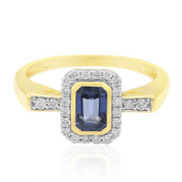Anillo en oro con Zafiro de Ceilán