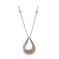 Collar en oro con Diamante rosa I1 (CIRARI)