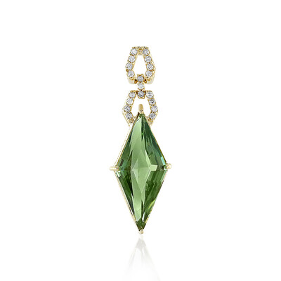 Colgante en oro con Piedra del sol de Oregón (AMAYANI)