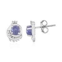 Pendientes en plata con Tanzanita
