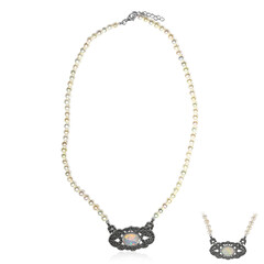 Collar en plata con Ópalo de Welo (Annette classic)