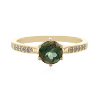 Anillo en oro con Piedra del sol de Oregón
