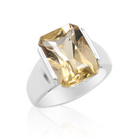 Anillo en plata con Labradorita dorada