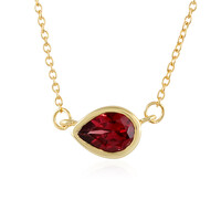 Collar en plata con Granate de Mozambique