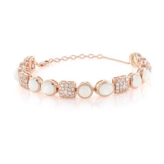 Brazalete en plata con Piedra de Luna blanca (KM by Juwelo)