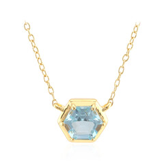 Collar en plata con Topacio azul cielo