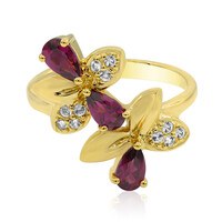 Anillo en plata con Rodolita