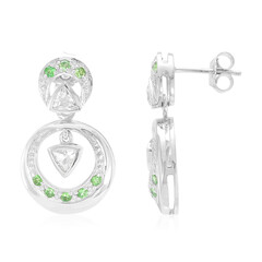 Pendientes en plata con Goshenita