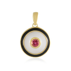 Colgante en plata con Turmalina rosa de Brasil
