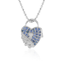 Colgante en plata con Zafiro azul Ceylon (Dallas Prince Designs)