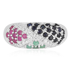 Anillo en plata con Rubí