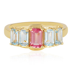 Anillo en plata con Turmalina rosa