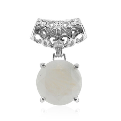 Colgante en plata con Piedra de Luna arcoíris (MONOSONO COLLECTION)