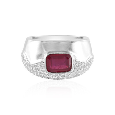 Anillo en plata con Rubí de Madagascar (de Melo)