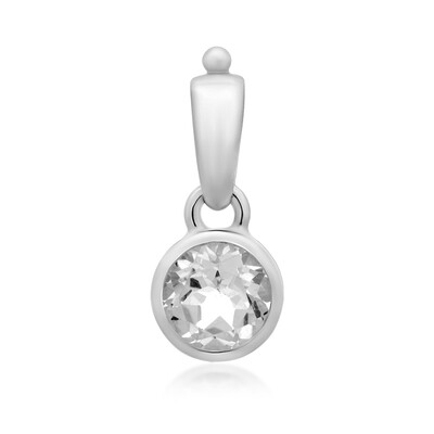 Colgante en plata con Topacio blanco