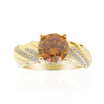Anillo en oro con Esfalerita (de Melo)