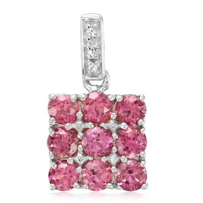 Colgante en plata con Turmalina rosa