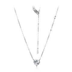 Collar en plata con Topacio blanco