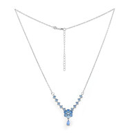 Collar en plata con Calcedonia azul