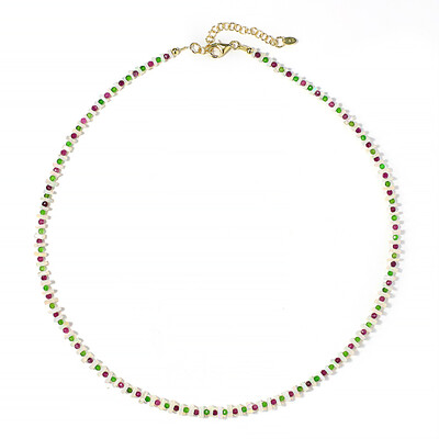 Collar en plata con Rubí de Madagascar