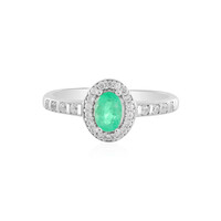 Anillo en plata con Esmeralda de Colombia