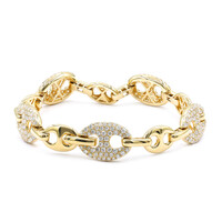 Brazalete en oro con Diamante I1 (H)  (CIRARI)