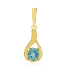 Colgante en plata con Apatita azul