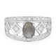 Anillo en plata con Espectrolita