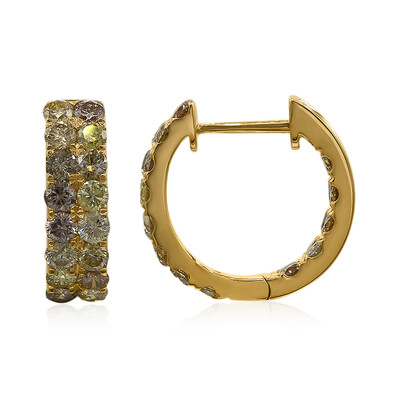 Pendientes en oro con Diamante fancy SI2 (CIRARI)