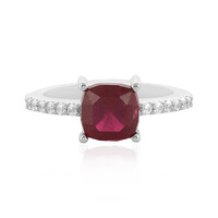 Anillo en plata con Rubí de Madagascar