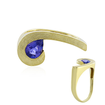 Anillo en oro con Tanzanita AAA (de Melo)